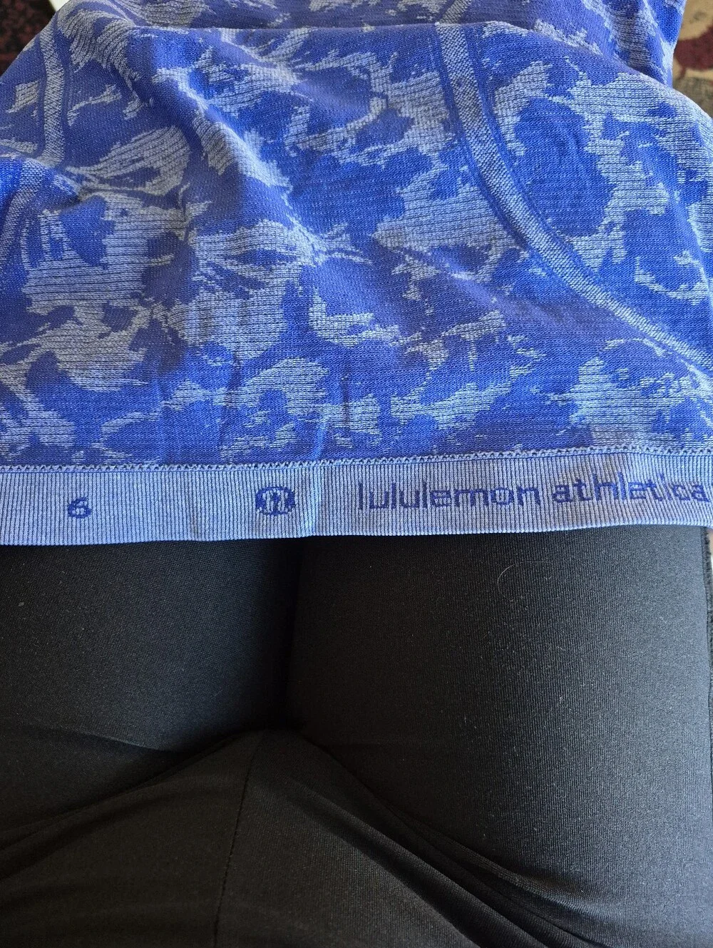 Lululemon Top Swiftly Tech Blue Racerback Size 6